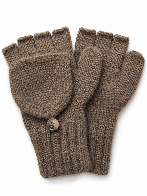 Alpaca Glittens — Camel — camel alpaca by Peruvian Link