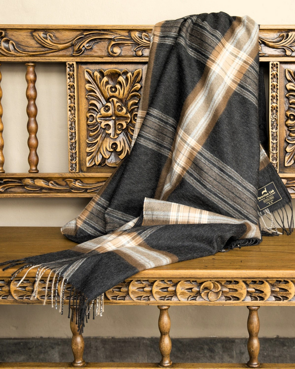 Campfire Baby Alpaca Throw — único baby alpaca by Peruvian Link