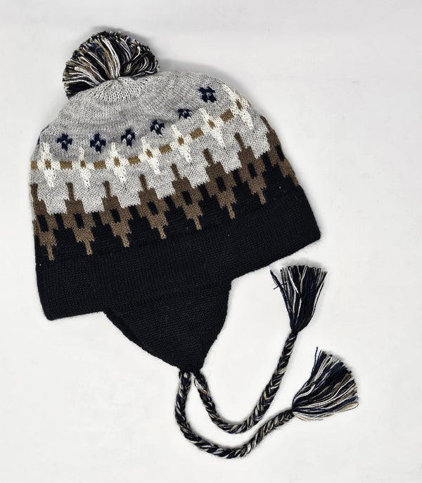 Chakana Chullo — Black — black alpaca by Peruvian Link