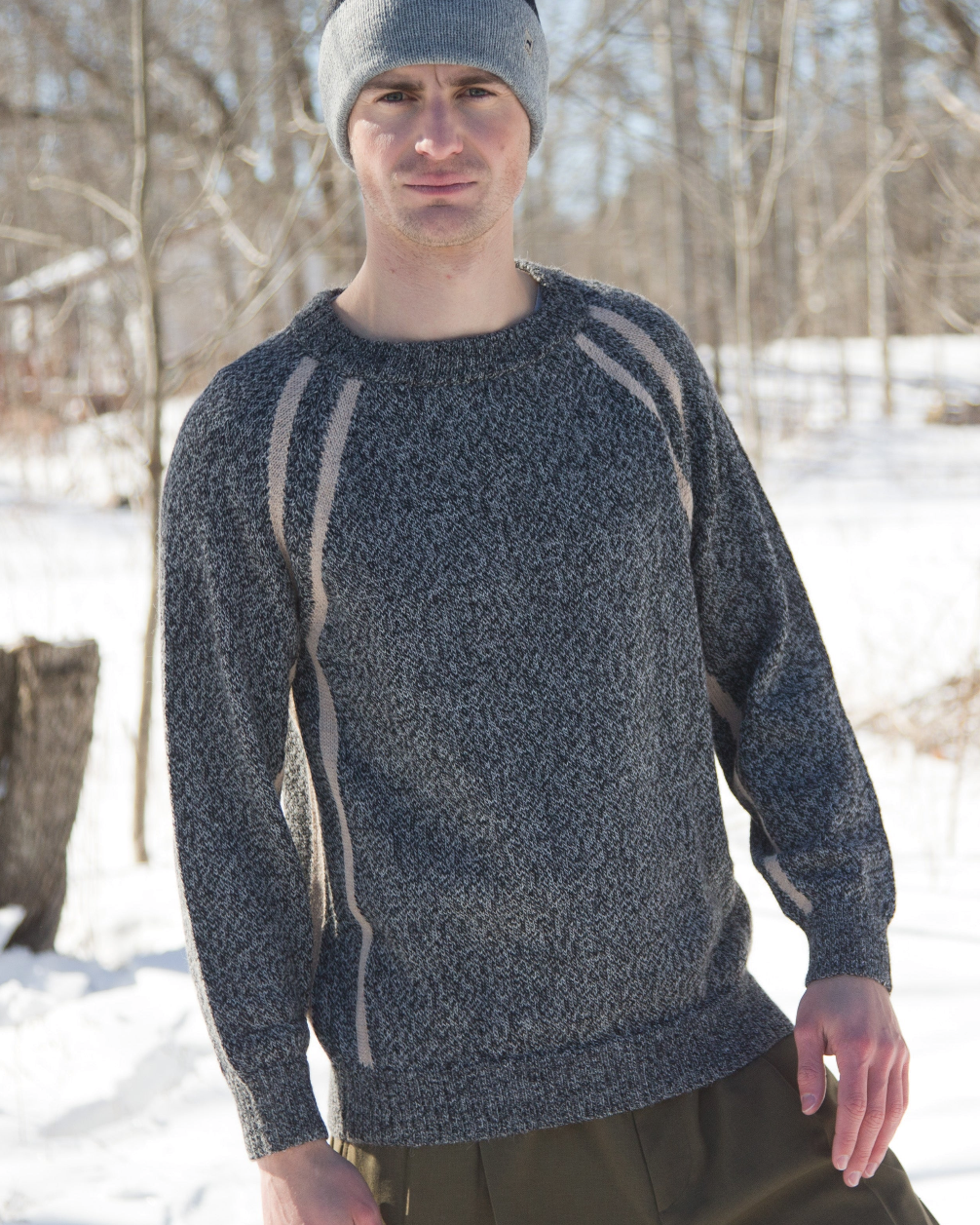 Collegiate Marled Crewneck