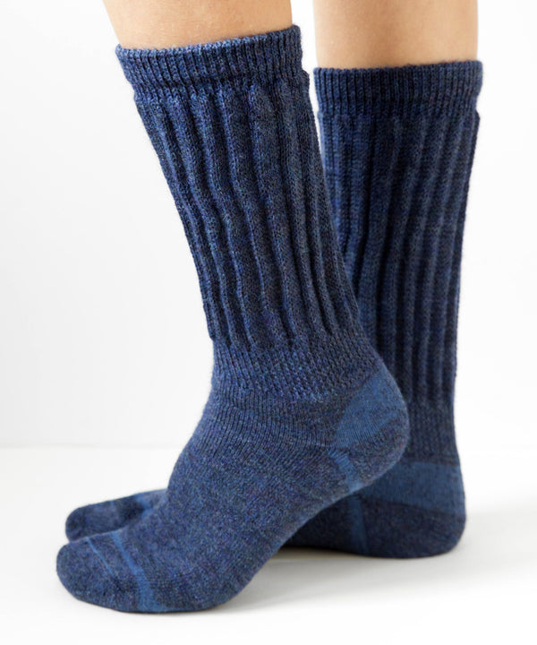 Daily Balance Sock — Denim — denim baby alpaca by Peruvian Link