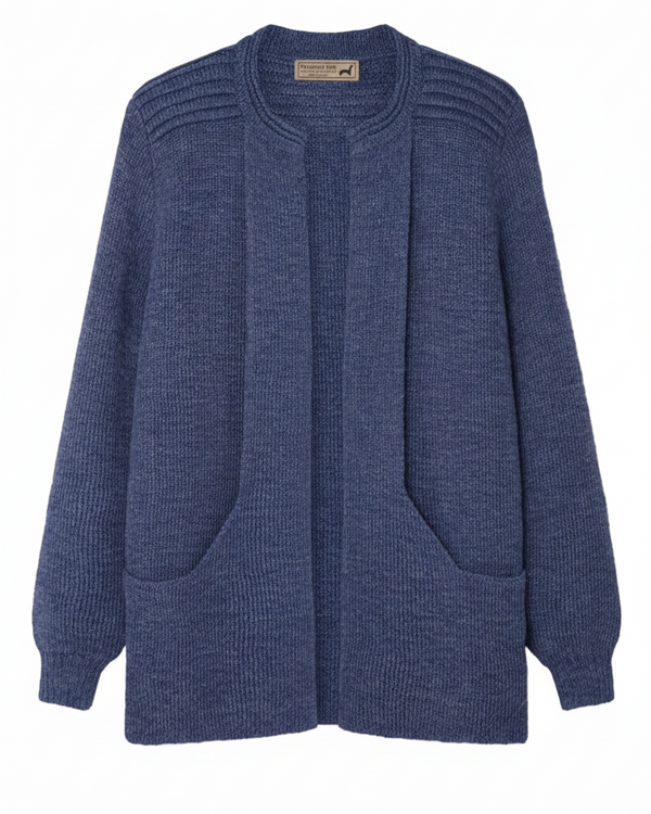 Ebel Sweater — Blue Mel — blue mel alpaca by Peruvian Link