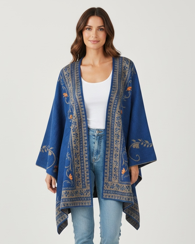 Trellis Reversible Ruana