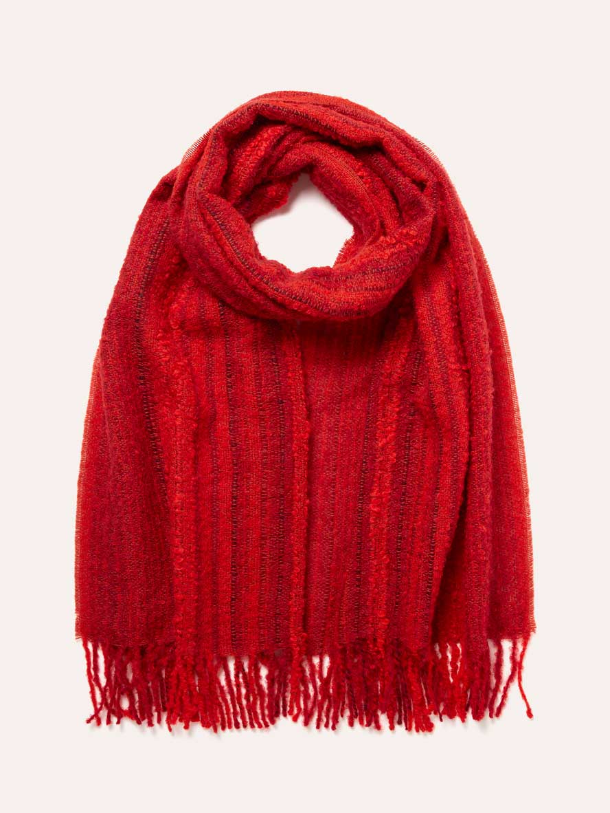 Wide Boucle Scarf