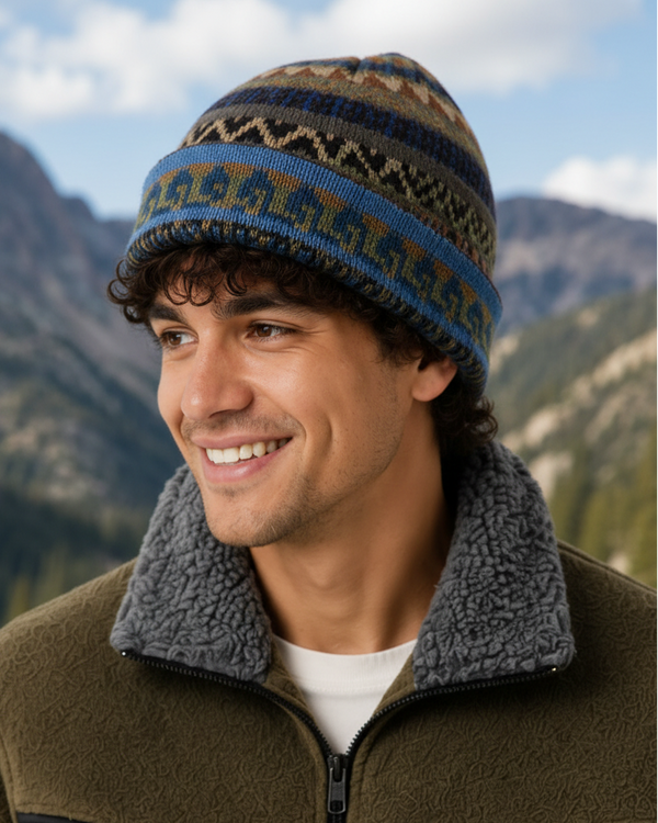 Pacha Reversible Hat — único alpaca by Peruvian Link