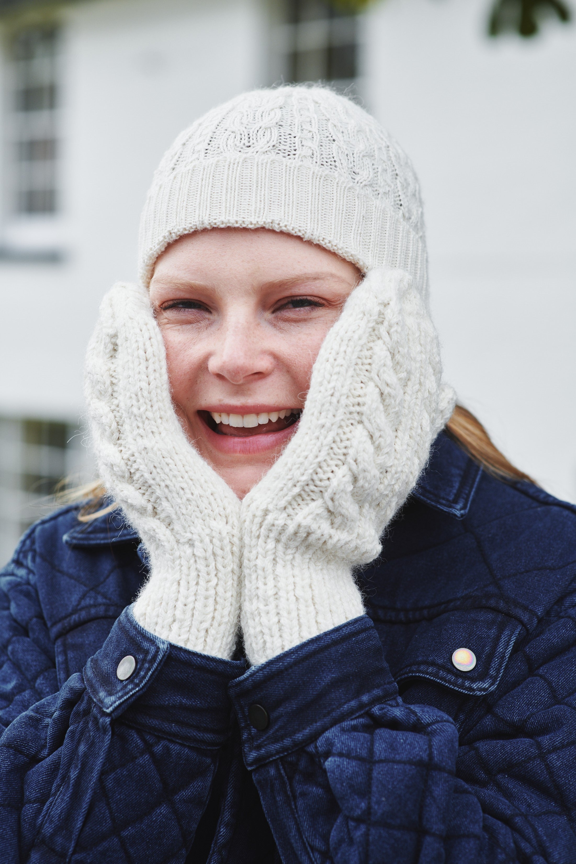 Trenza Mittens – Peruvian Link Alpaca Collection