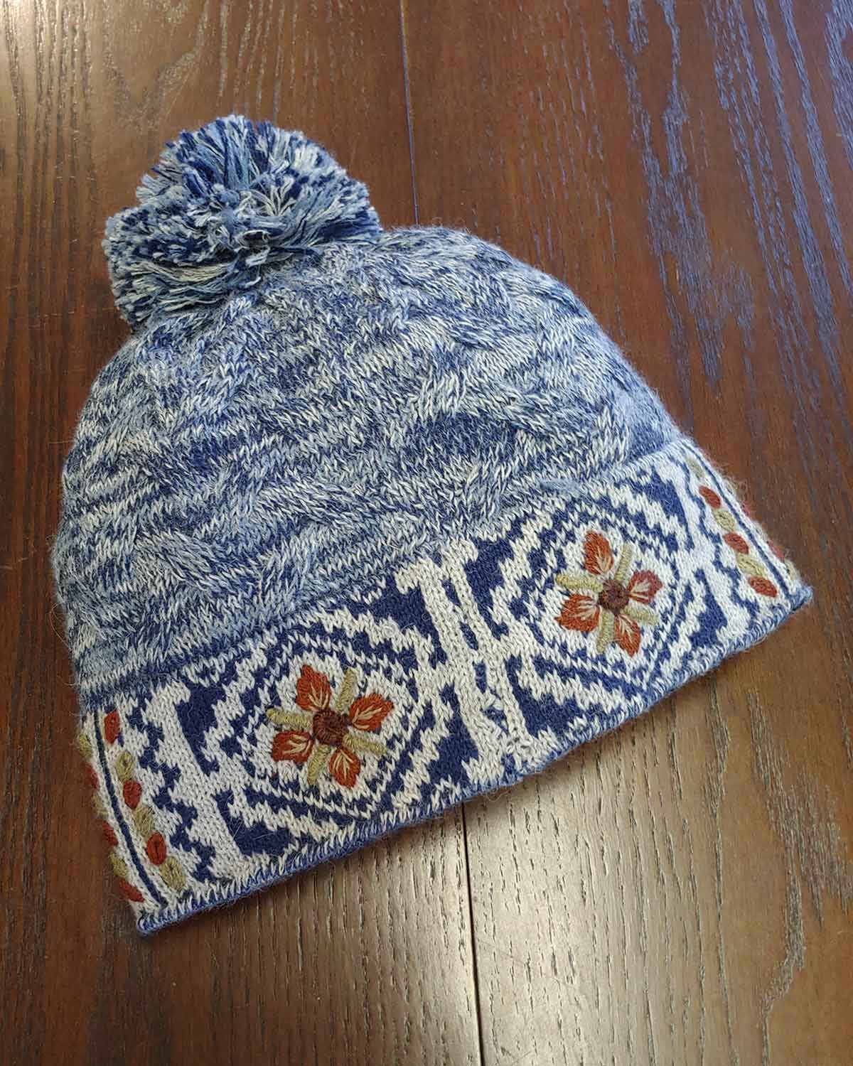 Frosty Mosaic Alpaca Hat