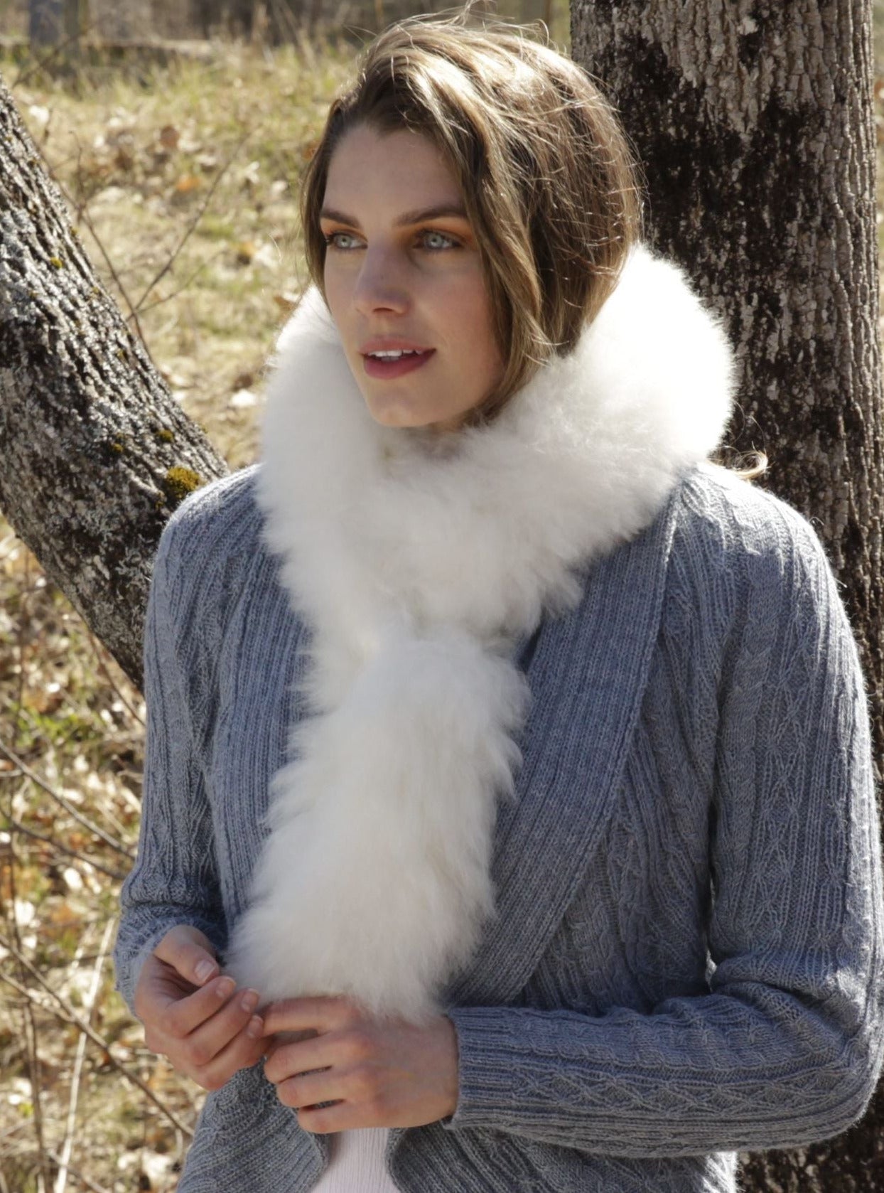 Alpaca Fur Scarf