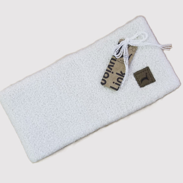 Alpaca Headband — Ivory — ivory baby alpaca by Peruvian Link