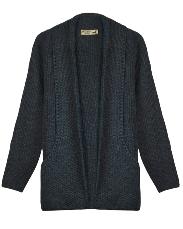 Hearthstone Cardigan — Jade — jade alpaca by Peruvian Link