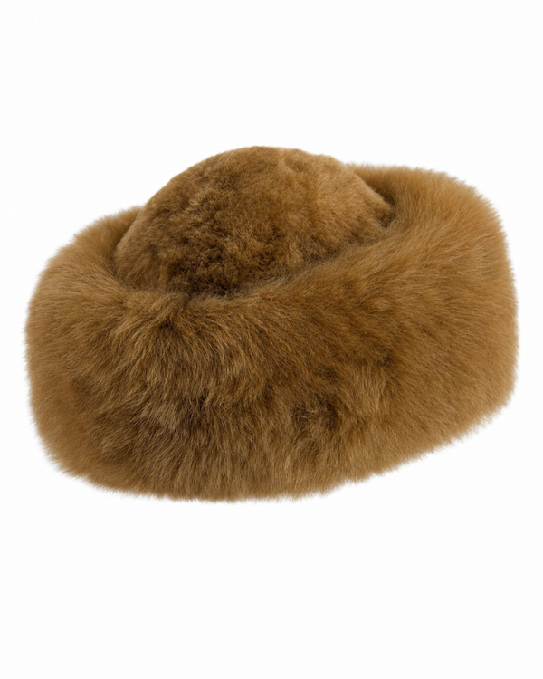 Traditional Fur Hat — Brown — brown baby alpaca by Peruvian Link