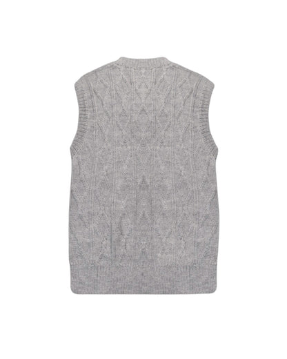 Cable V-Neck Vest