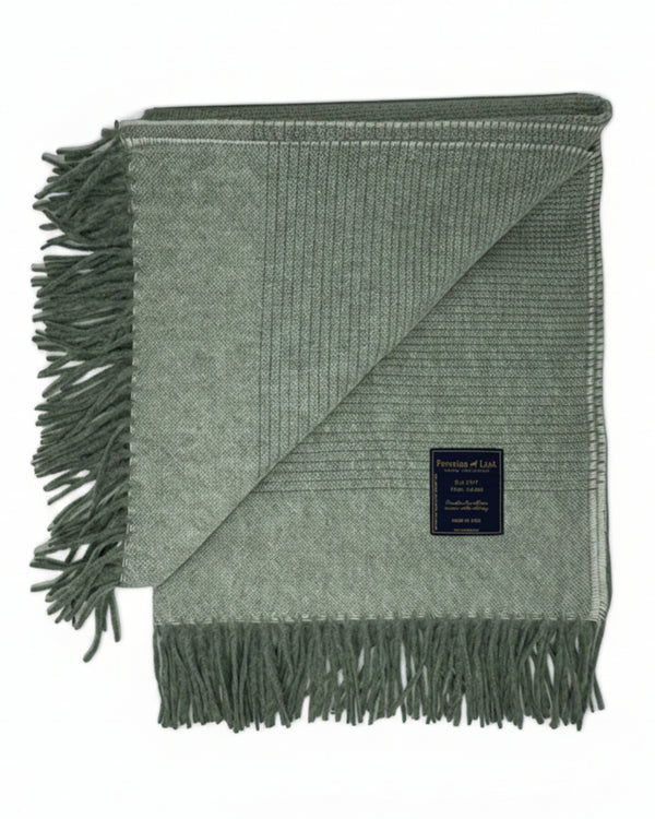 Ombre Alpaca Throw — Sage — sage alpaca by Peruvian Link
