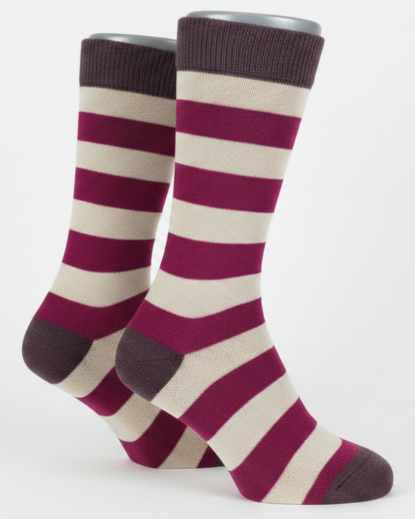 Tri-Color Sock — Fuschia — fuschia alpaca by Peruvian Link