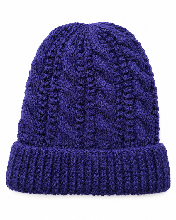Trenza Hat — Indigo — indigo alpaca by Peruvian Link