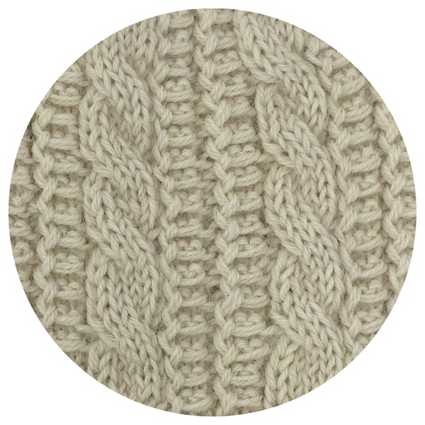 Trenza Button Cap — Ivory — ivory alpaca by Peruvian Link