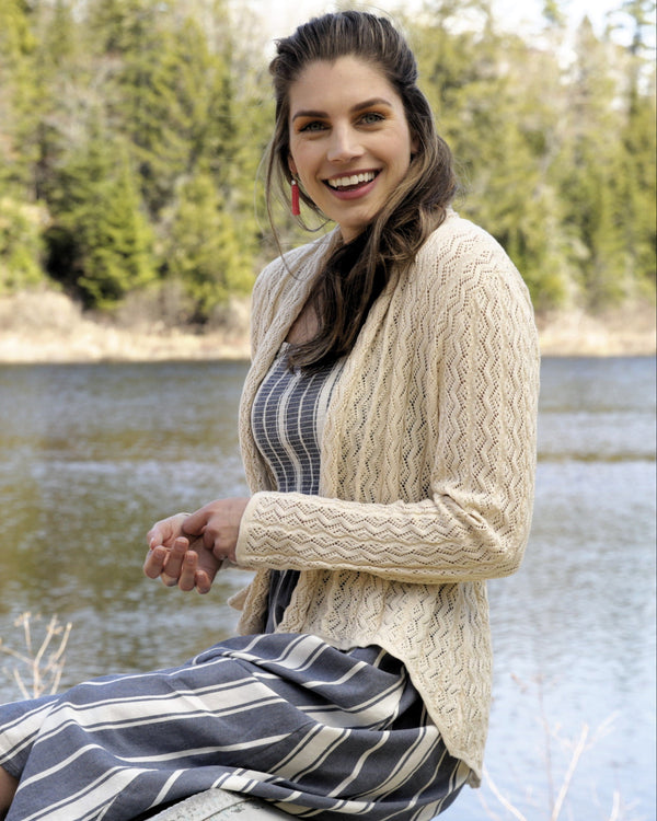 Kori Pima Cardigan — Black — black alpaca by Peruvian Link