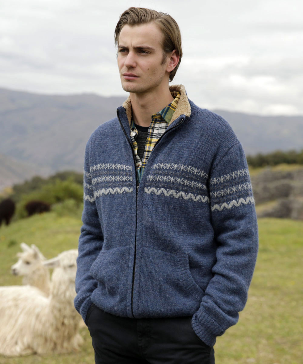 Fleece Lined Alpaca Sweater