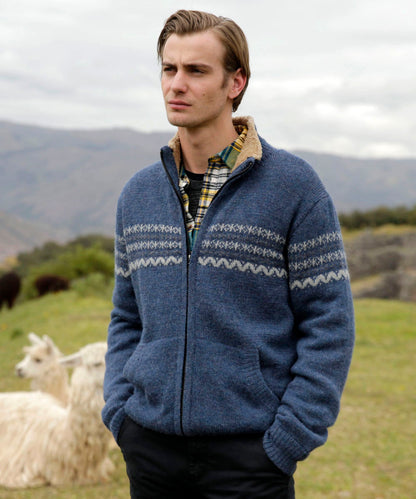 Fleece Lined Alpaca Sweater