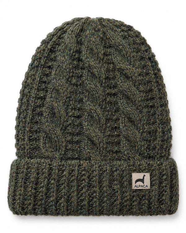 Trenza Hat — Moss — moss alpaca by Peruvian Link