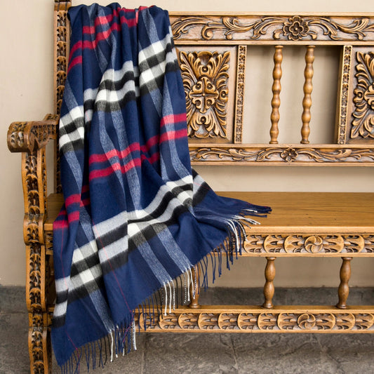 Nautical Baby Alpaca Throw