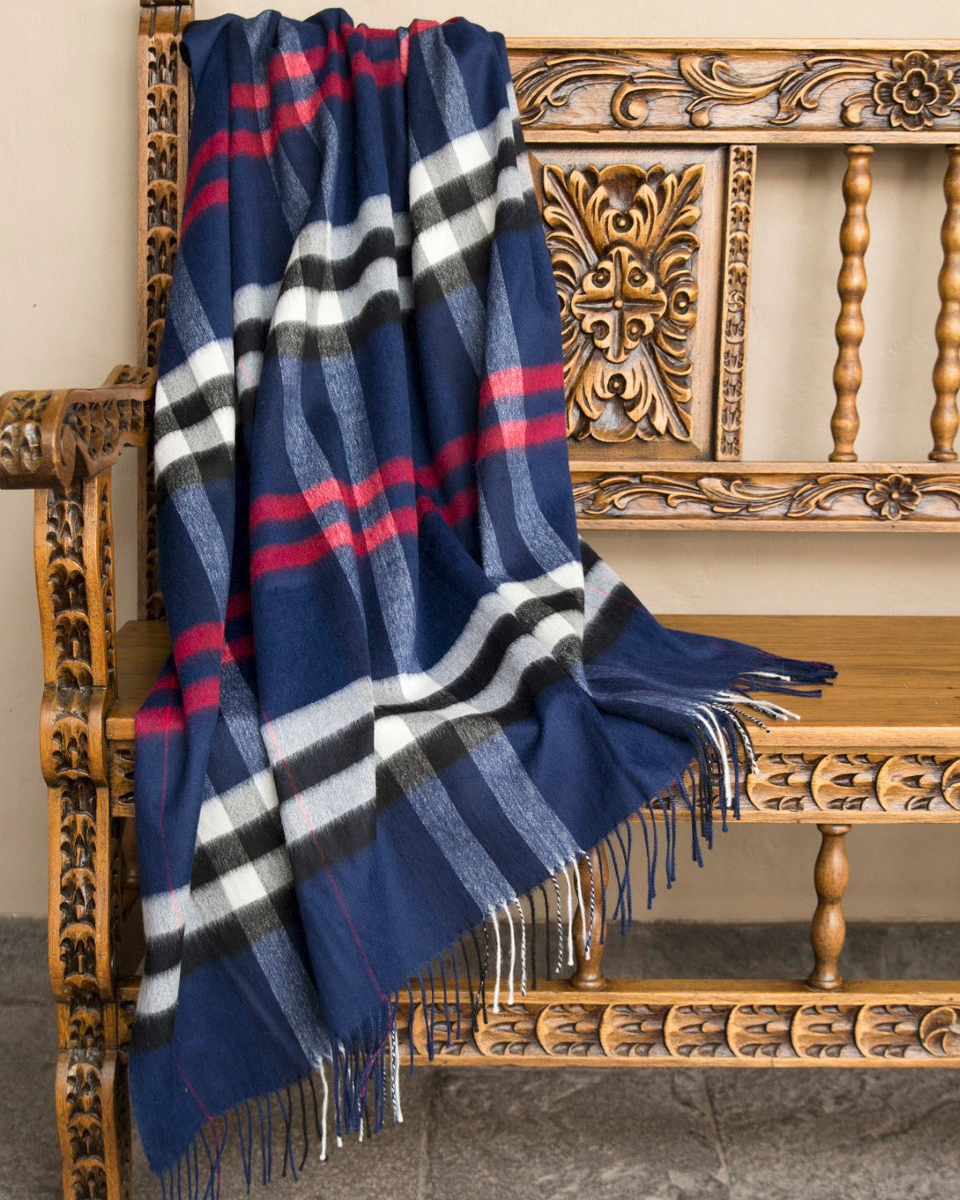 Nautical Baby Alpaca Throw