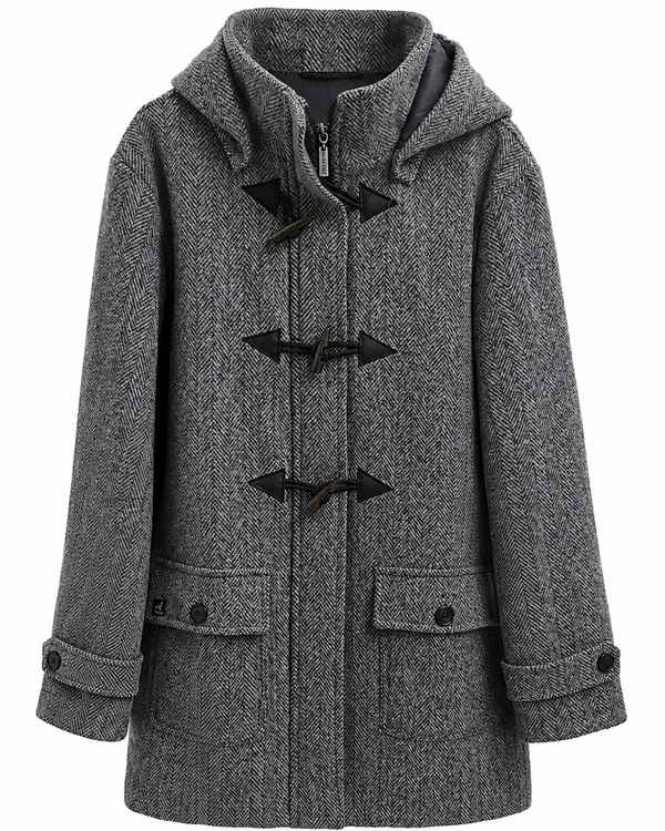 Nor' Easter Coat — Granite — granite alpaca by Peruvian Link
