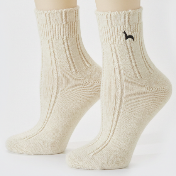 Bed Sock — Ivory — ivory baby alpaca by Peruvian Link