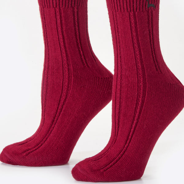Bed Sock — Red — red baby alpaca by Peruvian Link
