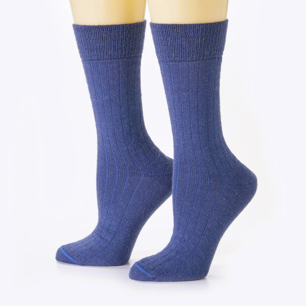 Dress Socks — Navy — navy alpaca by Peruvian Link