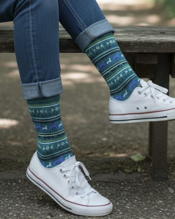 Paca Print Sock — Asst — asst baby alpaca by Peruvian Link