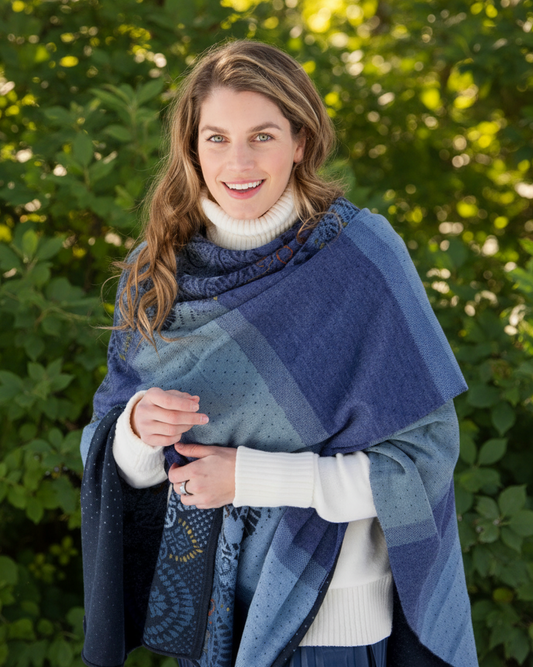 Paisley Reversible Ruana