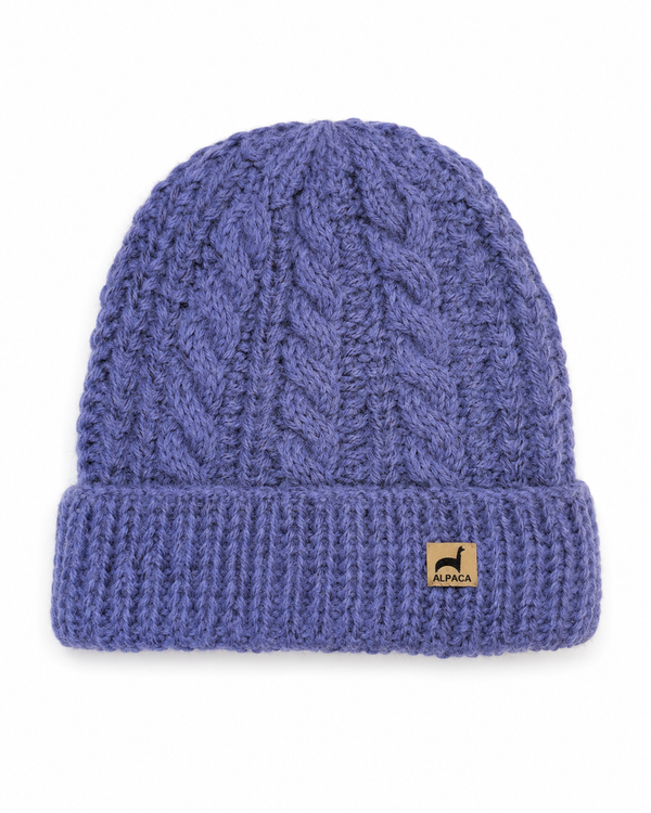 Trenza Hat — Periwinkle — periwinkle alpaca by Peruvian Link