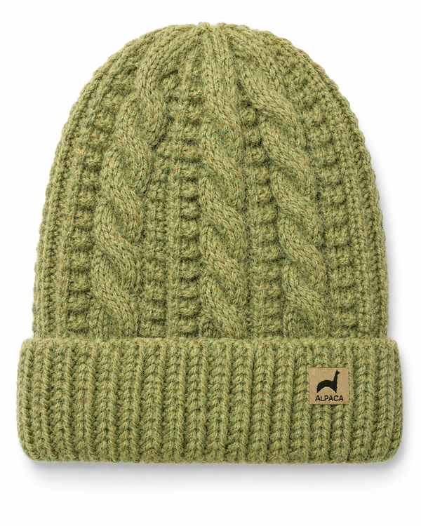 Trenza Hat — Pistachio — pistachio alpaca by Peruvian Link