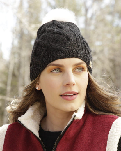 Pom Cable Hat