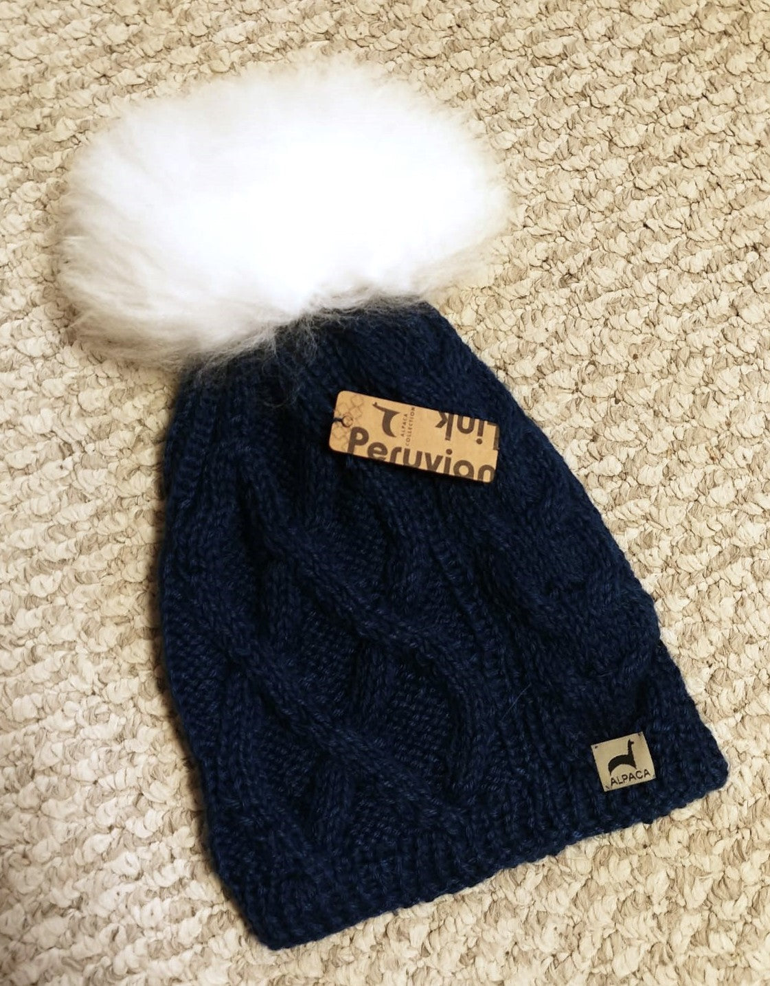 Pom Alpaca Hat