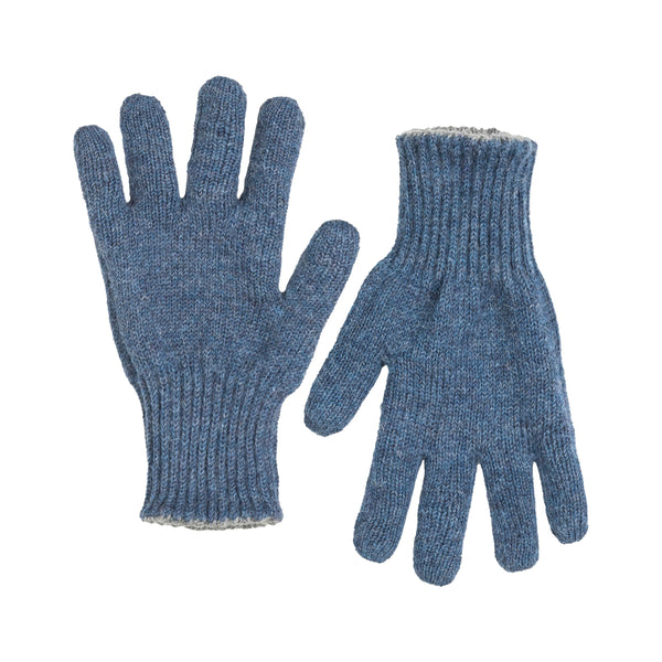 Reversible Gloves — Denim — denim alpaca by Peruvian Link