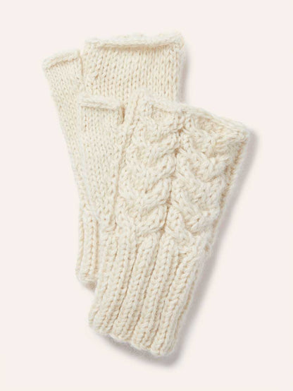 Fancy Knit Short Alpaca Gauntlet