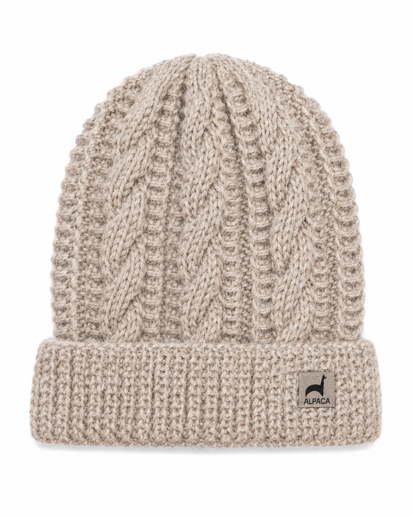 Trenza Hat — Mushroom — mushroom alpaca by Peruvian Link