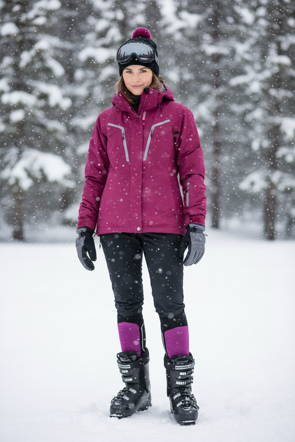Skier Socks — Fuchsia — fuchsia baby alpaca by Peruvian Link