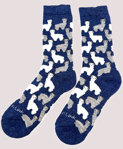 Alpaca Motif Socks