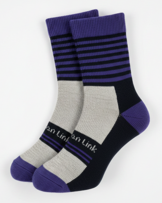 Striped Hiker Sock