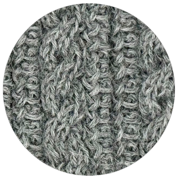 Trenza Gloves — Silver — silver alpaca by Peruvian Link