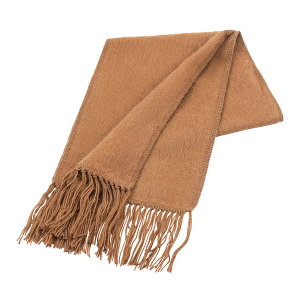 Woven Scarf — Camel — camel alpaca by Peruvian Link