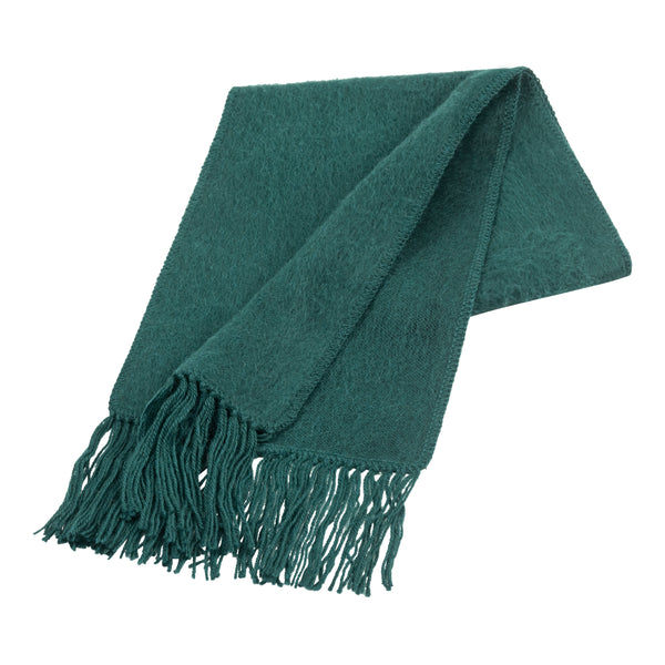 Woven Scarf — Forest Green — forest green alpaca by Peruvian Link