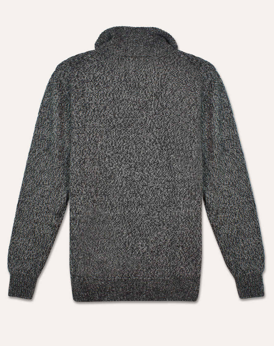 Troyan Solid Color 1/2 Zip Alpaca Sweater