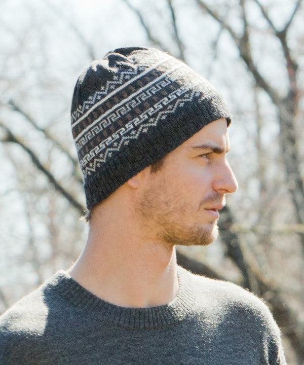 Adirondack Hat — Charcoal — charcoal alpaca by Peruvian Link