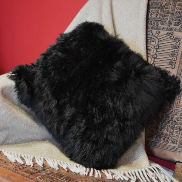 Alpaca Pillowcase — Black — black alpaca by Peruvian Link