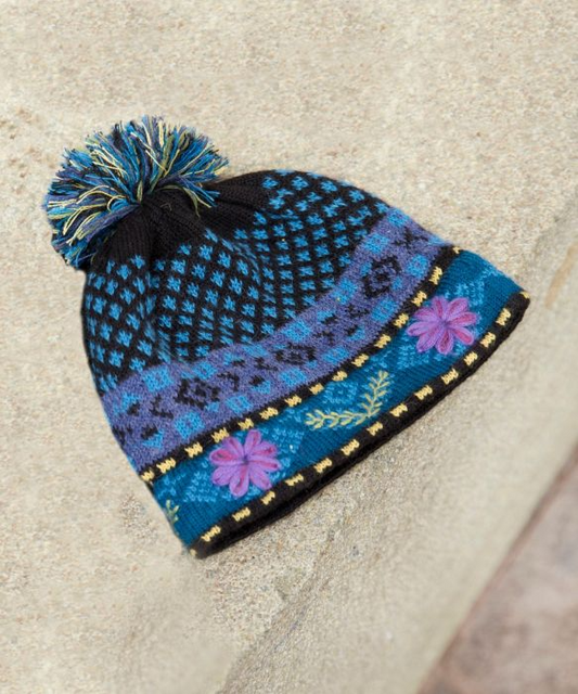 Blue Meadow Alpaca Hat