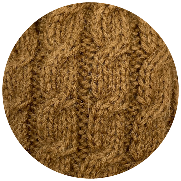 Trenza Gloves — Camel — camel alpaca by Peruvian Link